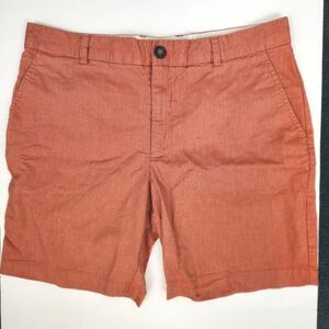 Mr. Turk Flat Front Shorts - Rust Orange